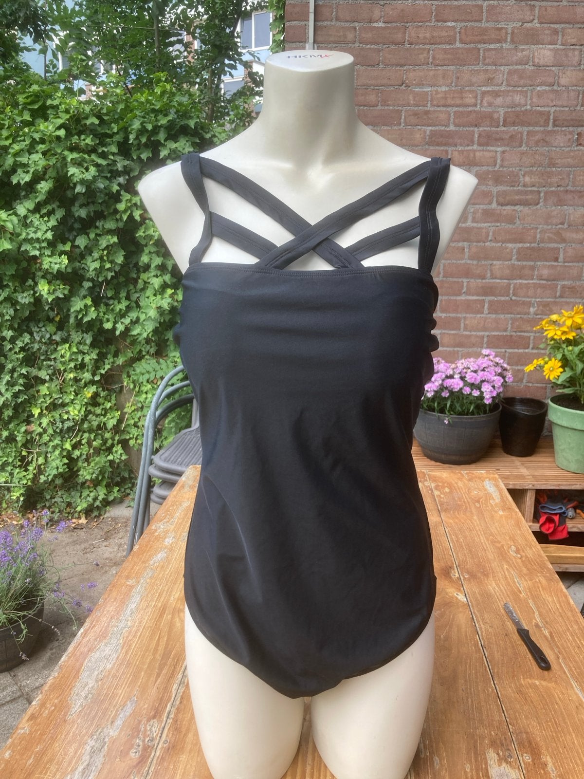 Zwart corrigerend badpak - BPC Selection - Maat 44, Verzenden, Nieuw, Zwart, Badpak