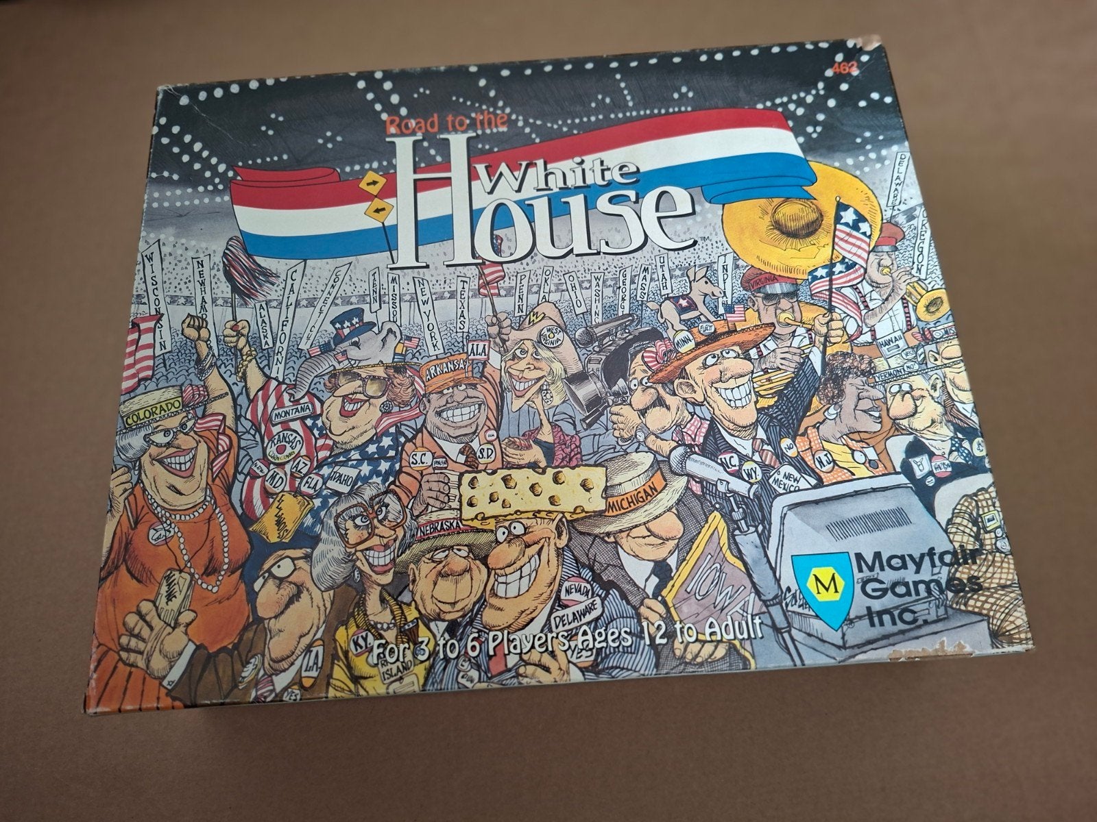 Road to the White House  - politiek bordspel + Mudslide, Vijf spelers of meer, Ophalen of Verzenden, Gebruikt, Mayfair Games Inc. - Avalon Hill