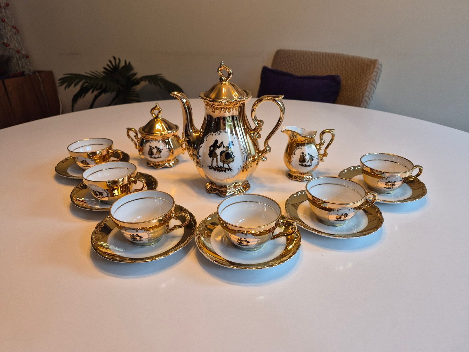 Vintage Duitse koffieset / mokkaservies - Bavaria, Antiek en Kunst, Ophalen of Verzenden