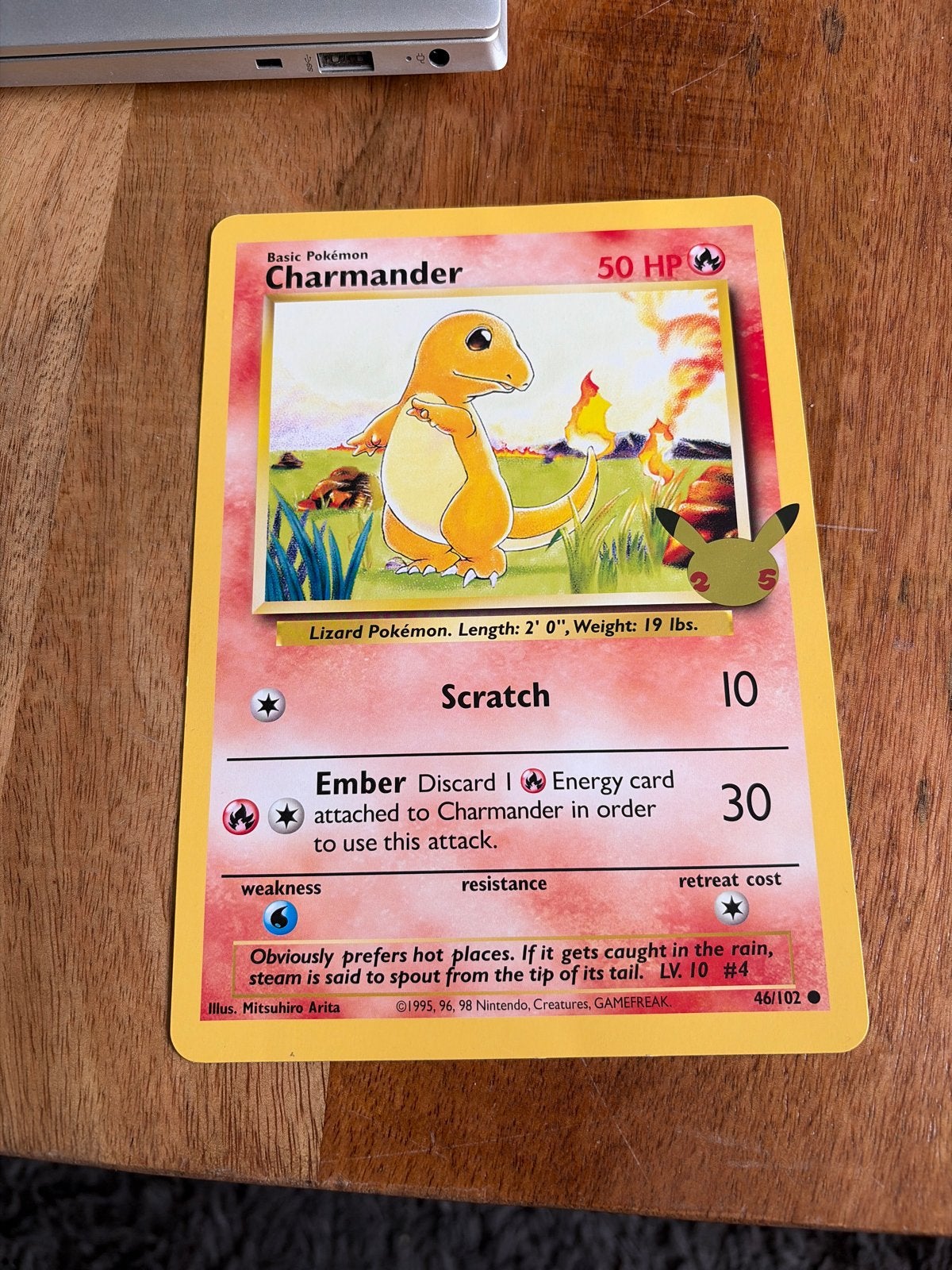 Pokémon Kaart Charmander 46/102 Base Set, Hobby en Vrije tijd, Verzamelkaartspellen | Pokémon, Ophalen, Gebruikt, Losse kaart