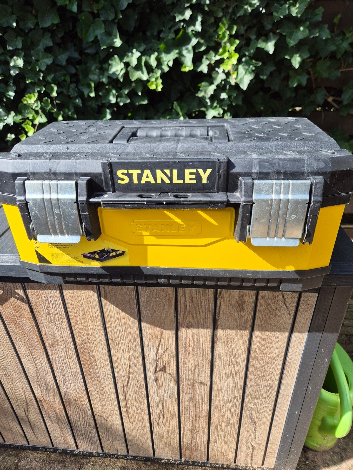 Stanley 20 inch metalen/plastic gereedschapskist, Ophalen of Verzenden, Gebruikt