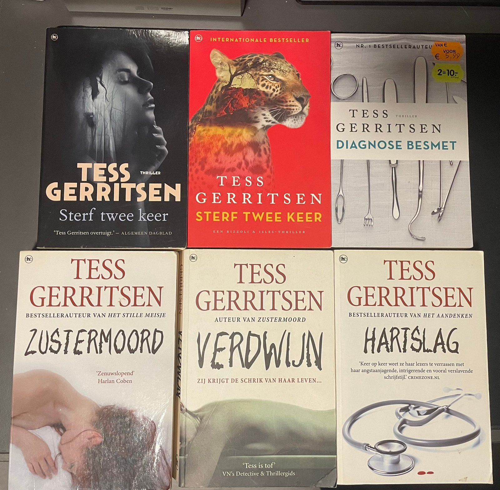 Tess Gerritsen (23x), Ophalen of Verzenden, Zo goed als nieuw, Nederland