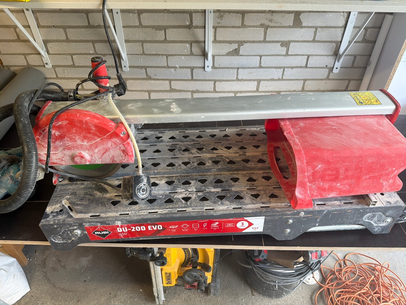 Rubi DU-200 EVO 650 Tegelzaag - Professionele Zaagmachine, Ophalen, Gebruikt, Overige typen, 600 tot 1200 watt
