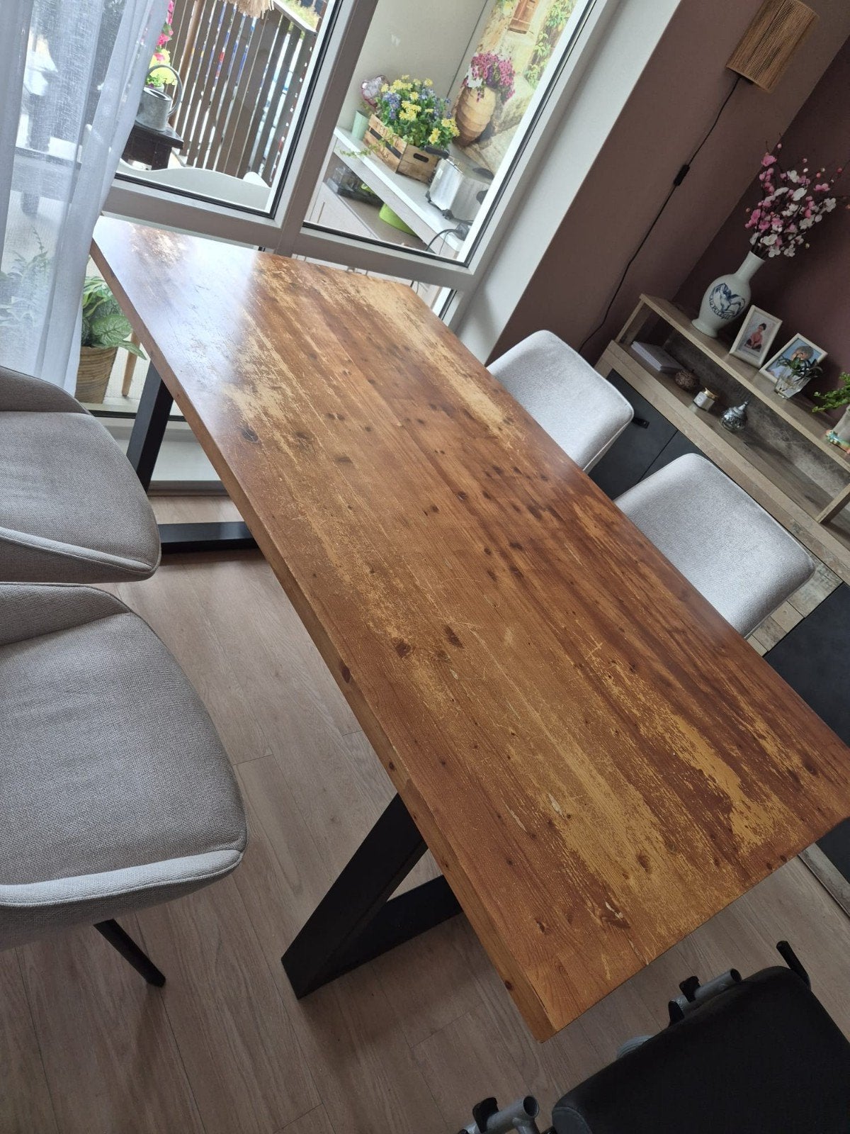 Eettafel opknapper, Ophalen, Gebruikt, 50 tot 100 cm, 150 tot 200 cm
