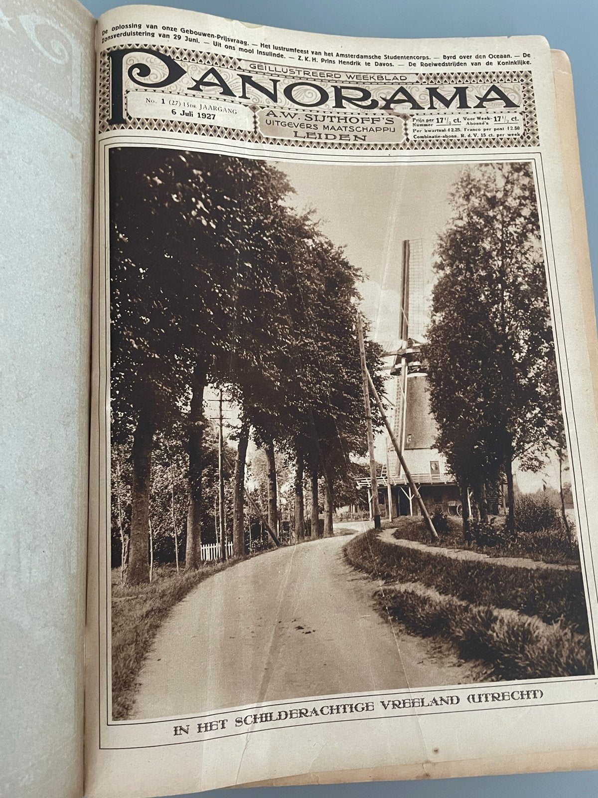 Panorama 1927 ingebonden - Zeldzaam geïllustreerd weekblad, Ophalen, Gelezen, Overige typen