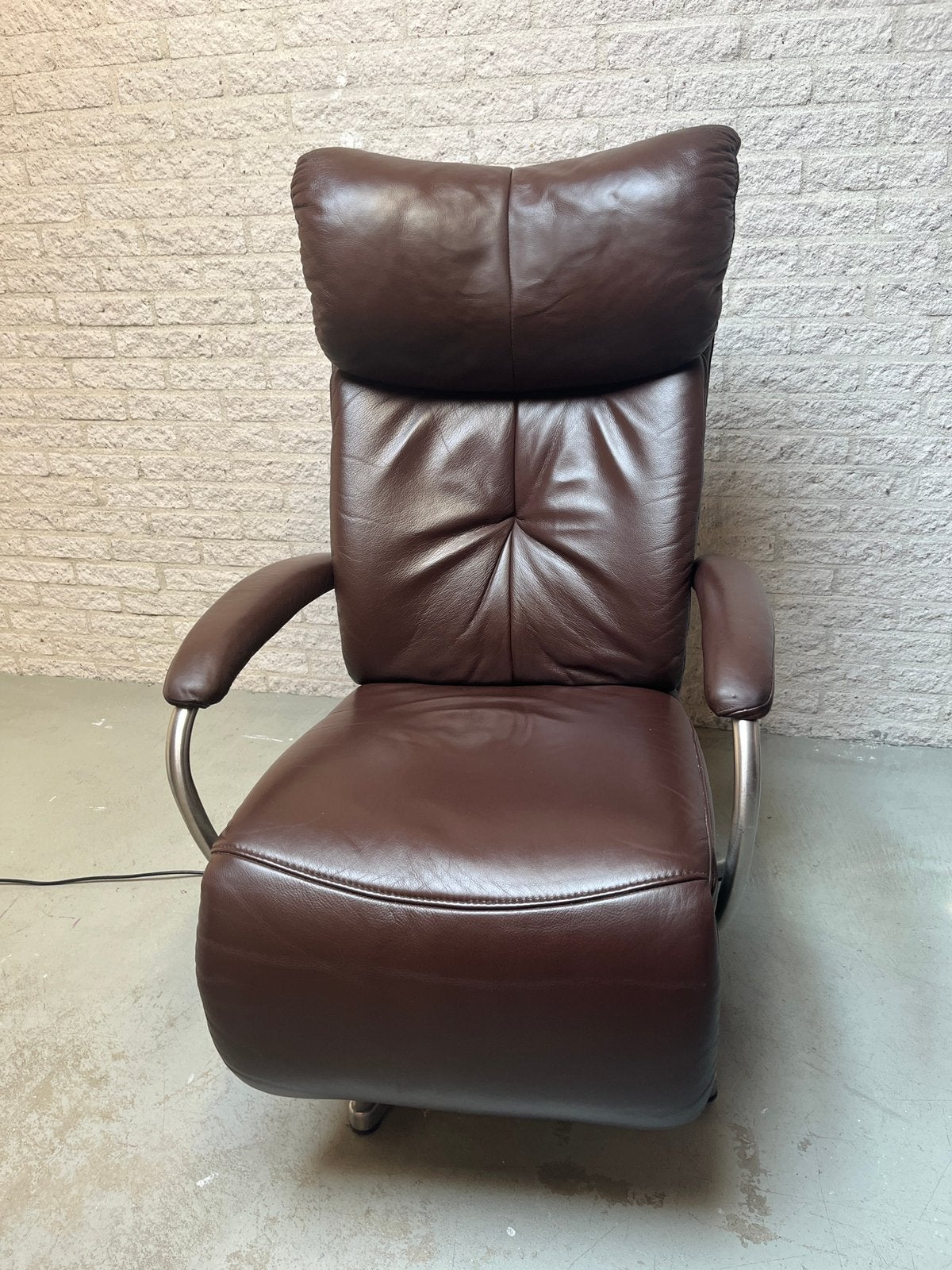 Himolla Relax sta-op stoel  model varioflex, Huis en Inrichting, Fauteuils, Ophalen, Minder dan 50 cm, Minder dan 75 cm, Leer