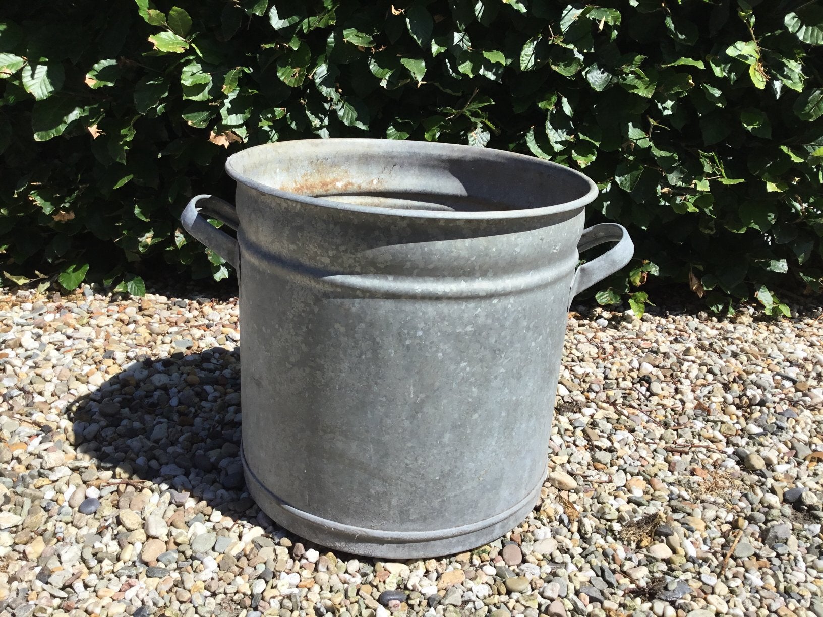 Zinken teil, Tuin en Terras, Ophalen, Gebruikt, Minder dan 60 cm, Rond