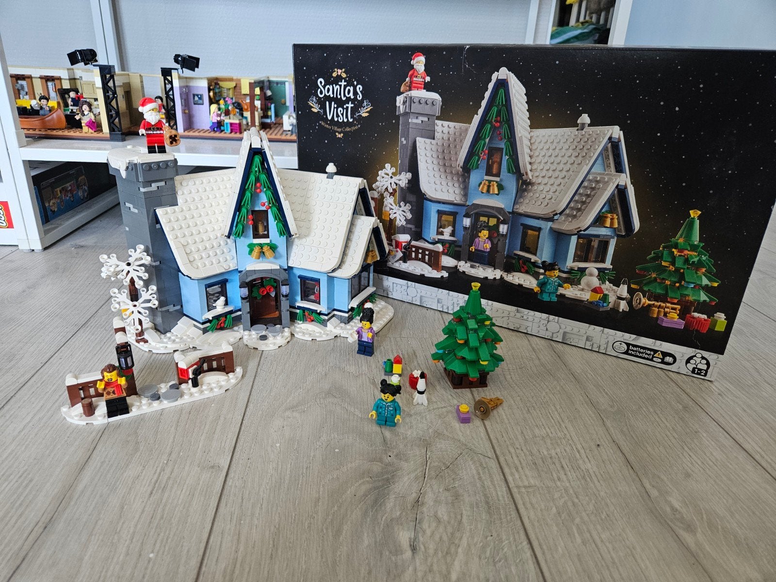 LEGO 10293 Santa's Visit, Kinderen en Baby's, Ophalen, Inclusief extra onderdelen, Lego, Zo goed als nieuw