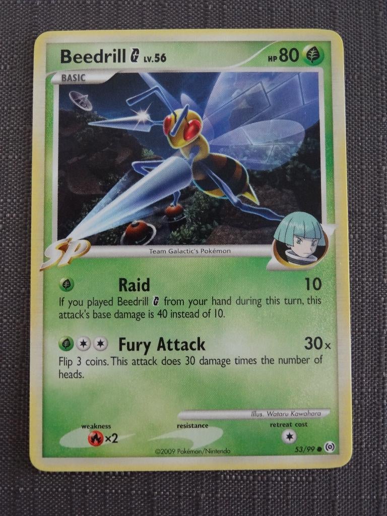 Pokémonkaart Beedrill LV. 56 53/99 >Snelle Verzending!<, Ophalen of Verzenden, Zo goed als nieuw, Losse kaart