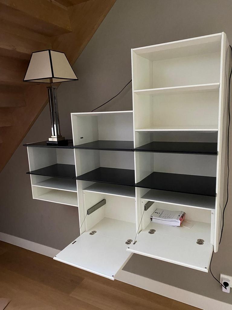 Wandmeubel Interlübke., Huis en Inrichting, Ophalen, Overige materialen, Gebruikt, Met klep(pen)