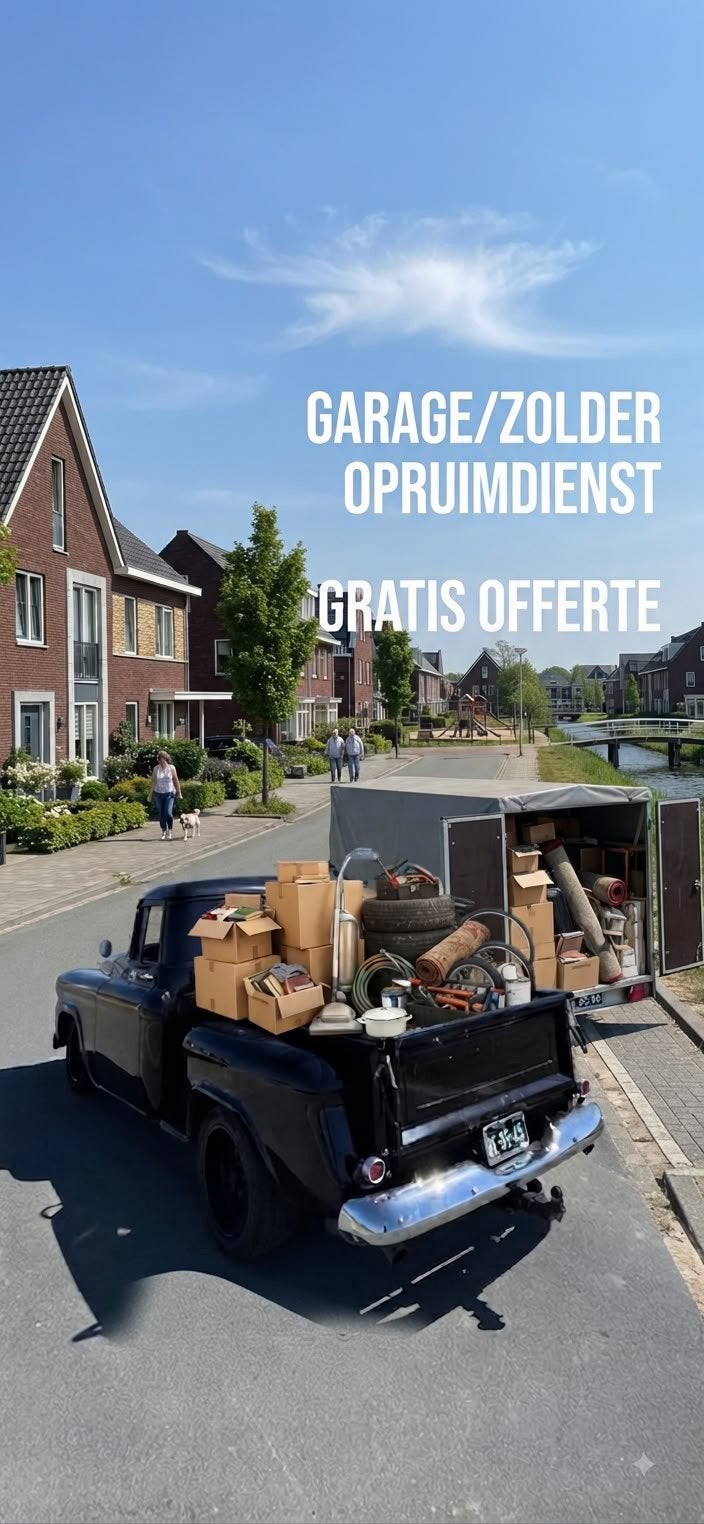 GARAGE SCHUUR ZOLDER OPRUIMINGSDIENST, Ophalen, 4 meter of meer