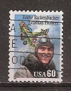 USA, Luchtvaart, E. Rickenbacker, 1995., Ophalen of Verzenden, Gestempeld, Noord-Amerika