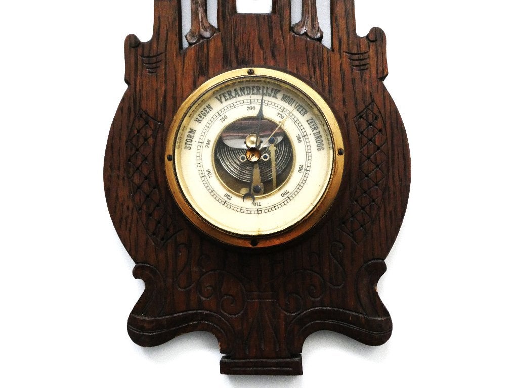Weerstation barometer met thermometer van het merk LUFFT, Ophalen of Verzenden