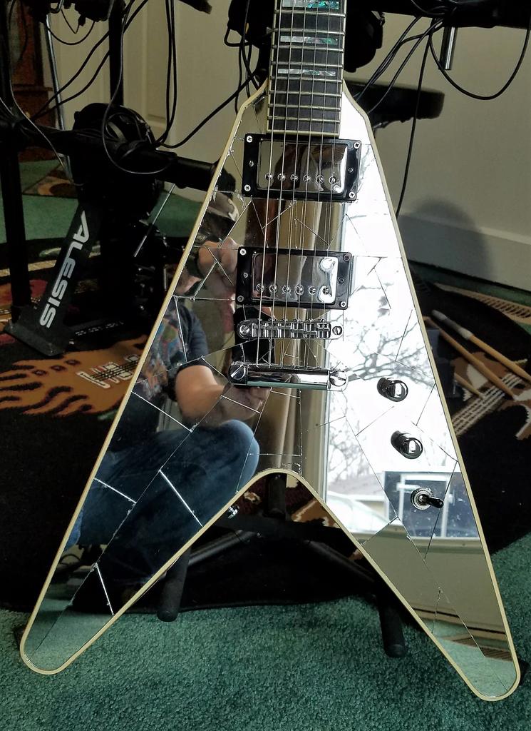 Washburn WV1800 kiss Flying V Gitaar - Zeldzaam Model, Ophalen, Gebruikt, Solid body, Overige merken