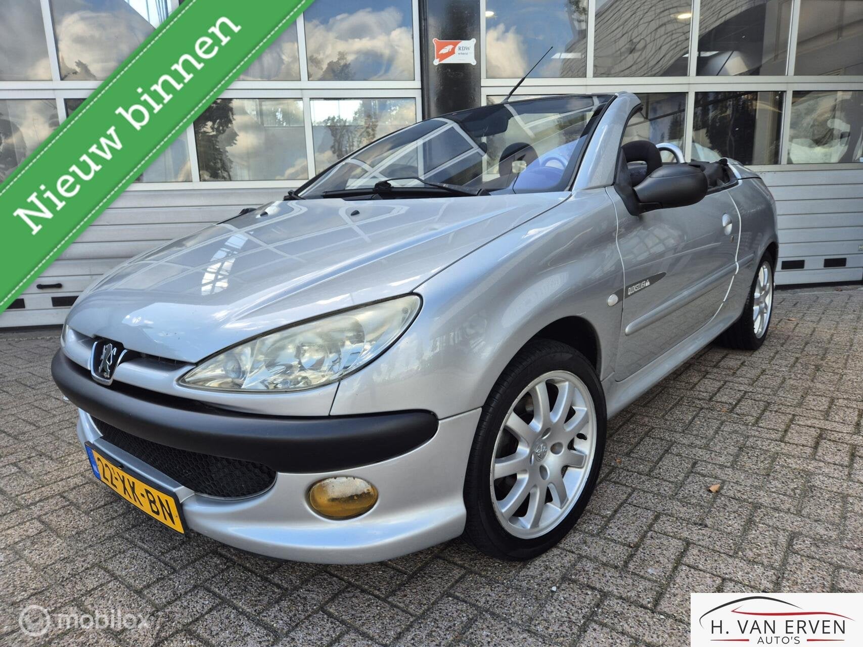 Peugeot 206 CC 1.6-16V Quiksilver, Voorwielaandrijving, Metallic lak, 4 cilinders, Cabriolet