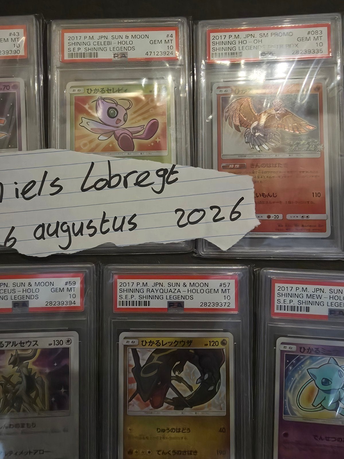 pokemon shining set Japans psa 10, Ophalen of Verzenden, Zo goed als nieuw