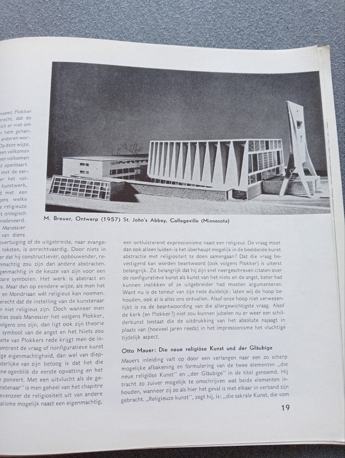 Kunst en Religie -Tijdschrift met Le Corbusier, Leger, Moore, Ophalen of Verzenden
