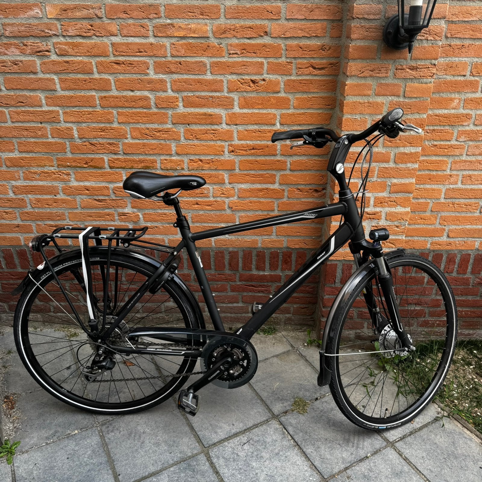 Luxe Giant Argento Hybride Trekkingfiets heren maat L, Ophalen, 28 inch, Gebruikt, Vering