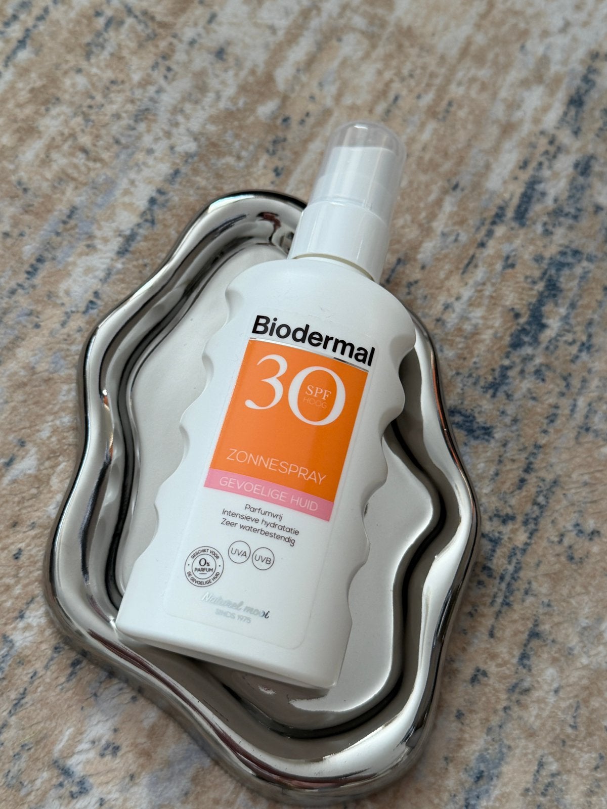 Biodermal Sensitive Skin Sun Spray SPF 30 – 175ml, Ophalen of Verzenden, Nieuw, Gehele gezicht, Verzorging