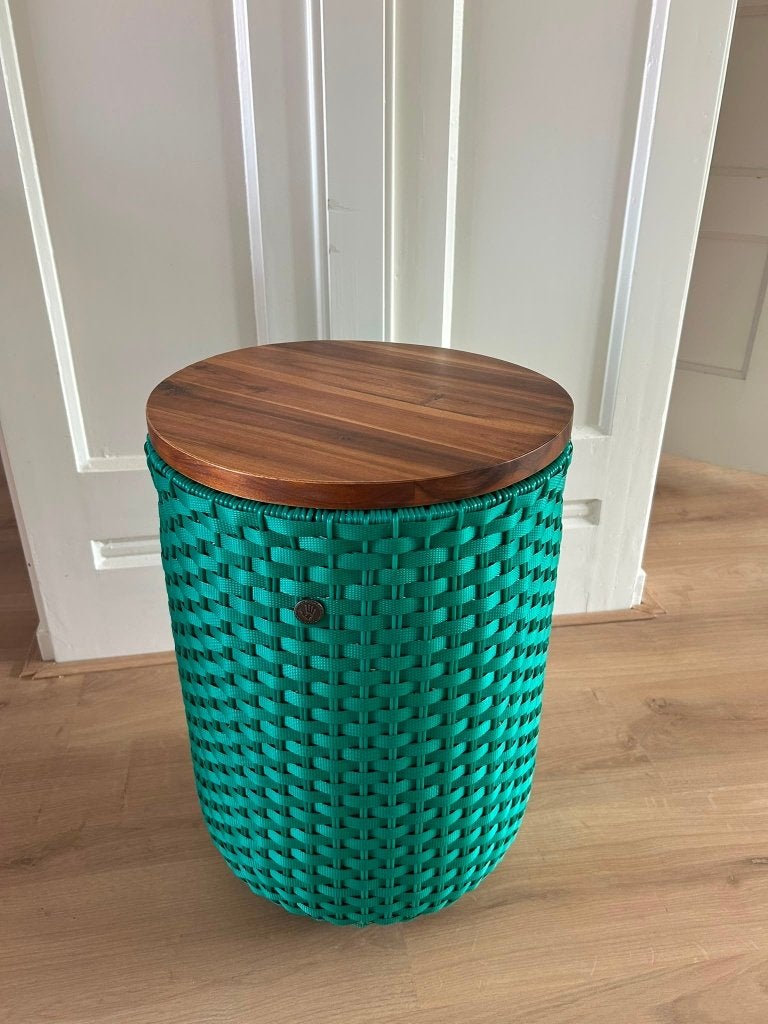 Handed By Bijzettafel/opberger, Rond, Zo goed als nieuw, Ophalen, 45 tot 60 cm