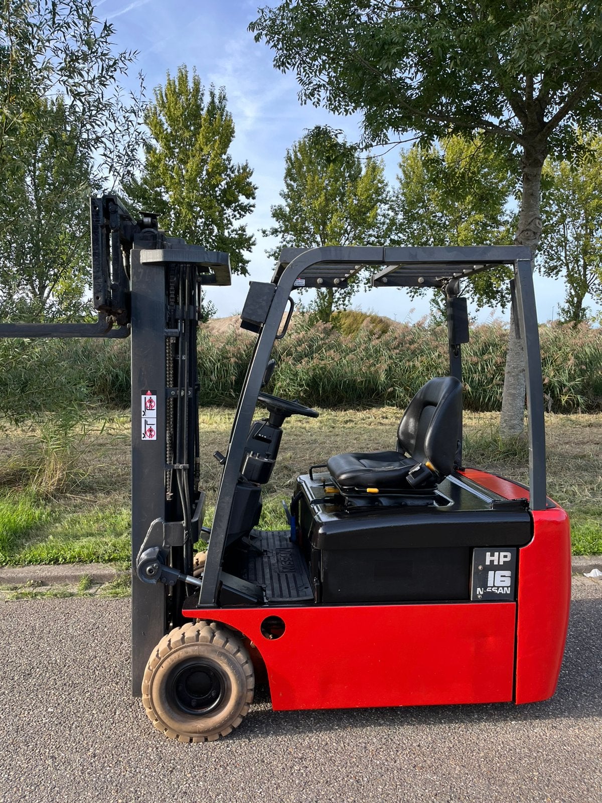 Electrische heftruck 1600 kilo Nissan perecte staat 435 hef, 1000 tot 2000 kg, Ophalen of Verzenden, Elektrisch, Heftruck