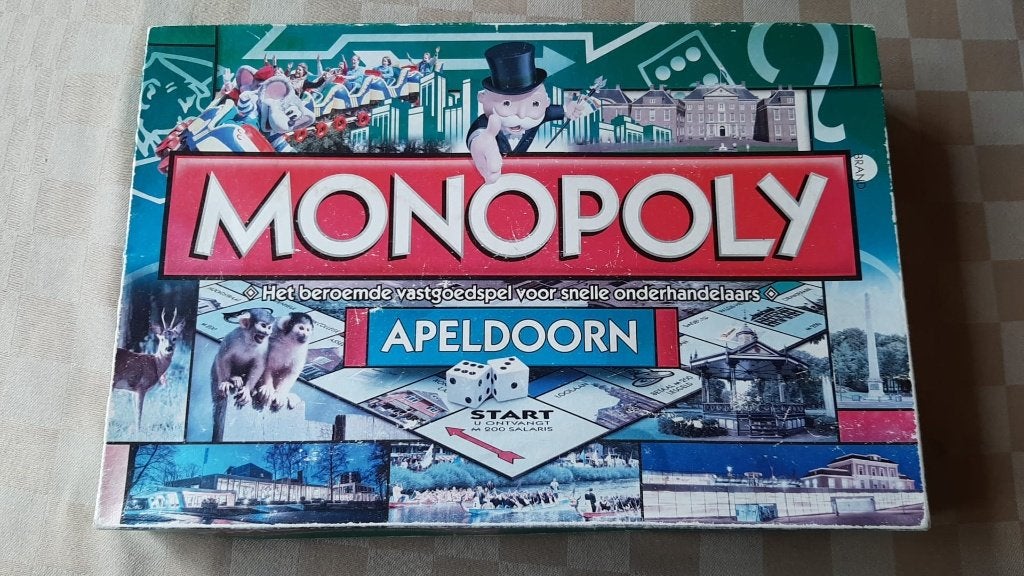 bordspel zgan Monopoly Apeldoorn Monopolie limited, Vijf spelers of meer, Ophalen of Verzenden, Zo goed als nieuw, Monopoly