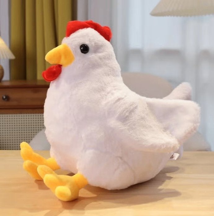 Grote pluche knuffel schattige Haan (30cm), Ophalen of Verzenden, Nieuw, Overige typen