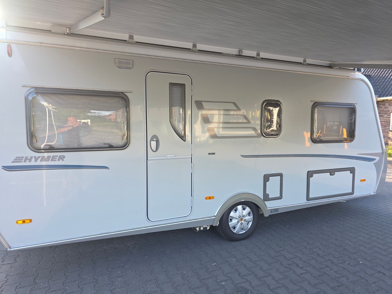 Eriba Nova GL Hymer 532 caravan met Thule Omnistor luifel, Caravans en Kamperen, Caravans, 2 aparte bedden, Rondzit, Particulier