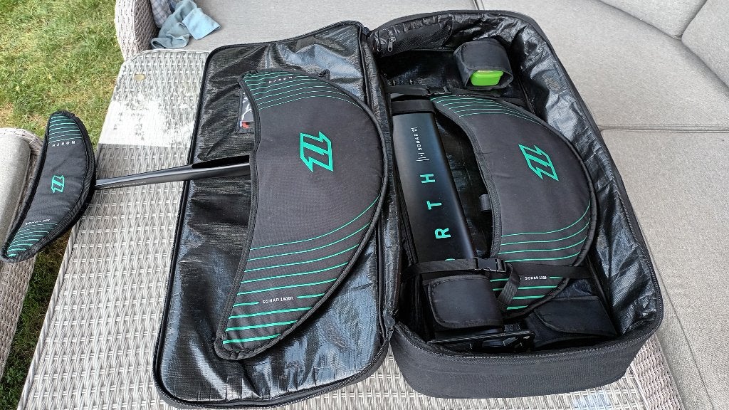 NORTH SONAR SET 1500R + 1150R, Watersport en Boten, Wingsurfen, Zo goed als nieuw, Wingsurfset, Ophalen