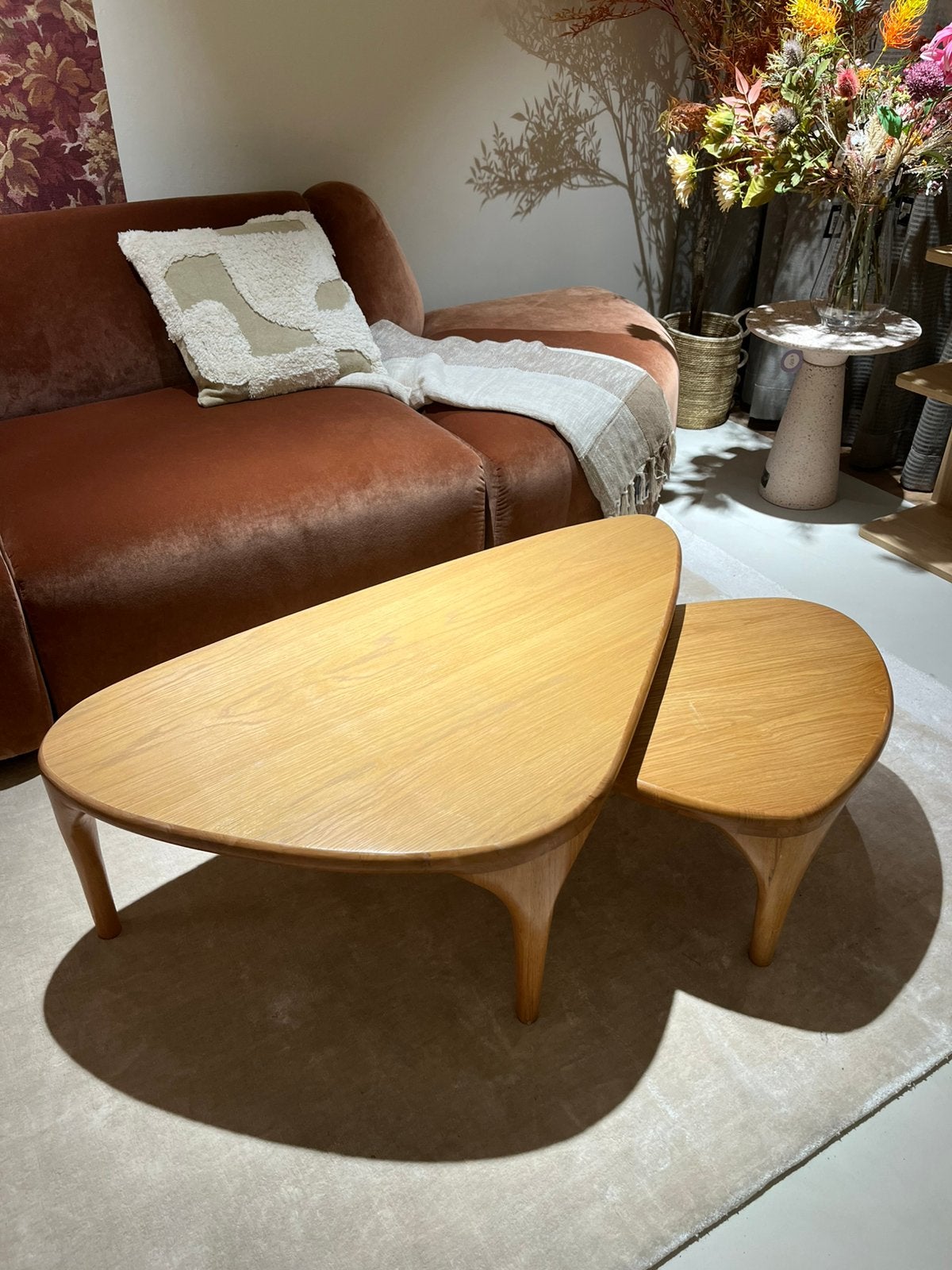 Zuiver salontafel Isla, Eiken, set van 2, Ophalen, Overige materialen, Hello@zuiver.com, 50 tot 100 cm