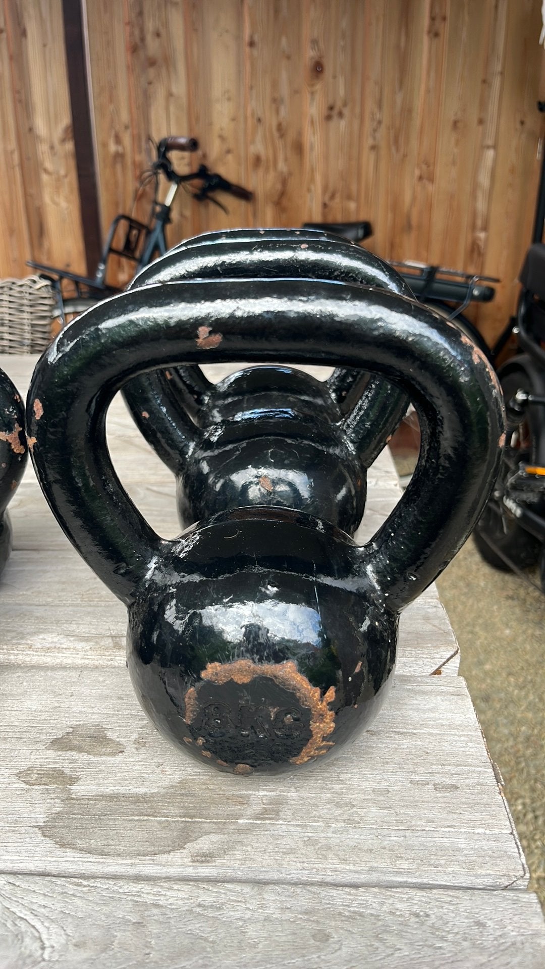 Kettlebell Iron Kroon 4, 8, kg - Per stuk, Ophalen, Gebruikt, Armen, Kettlebell