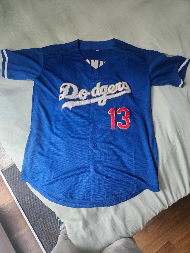 LA Dodgers Baseball Jersey - Muncy 13 - L - World Series, Maat 52/54 (L), Blauw, Overige typen, Nike