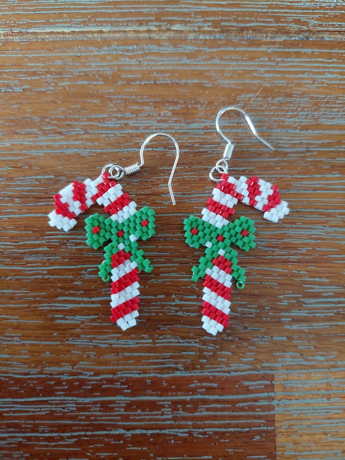 Oorbellen Kerst Candy canes, Overige materialen, Hangers, Overige kleuren, Nieuw