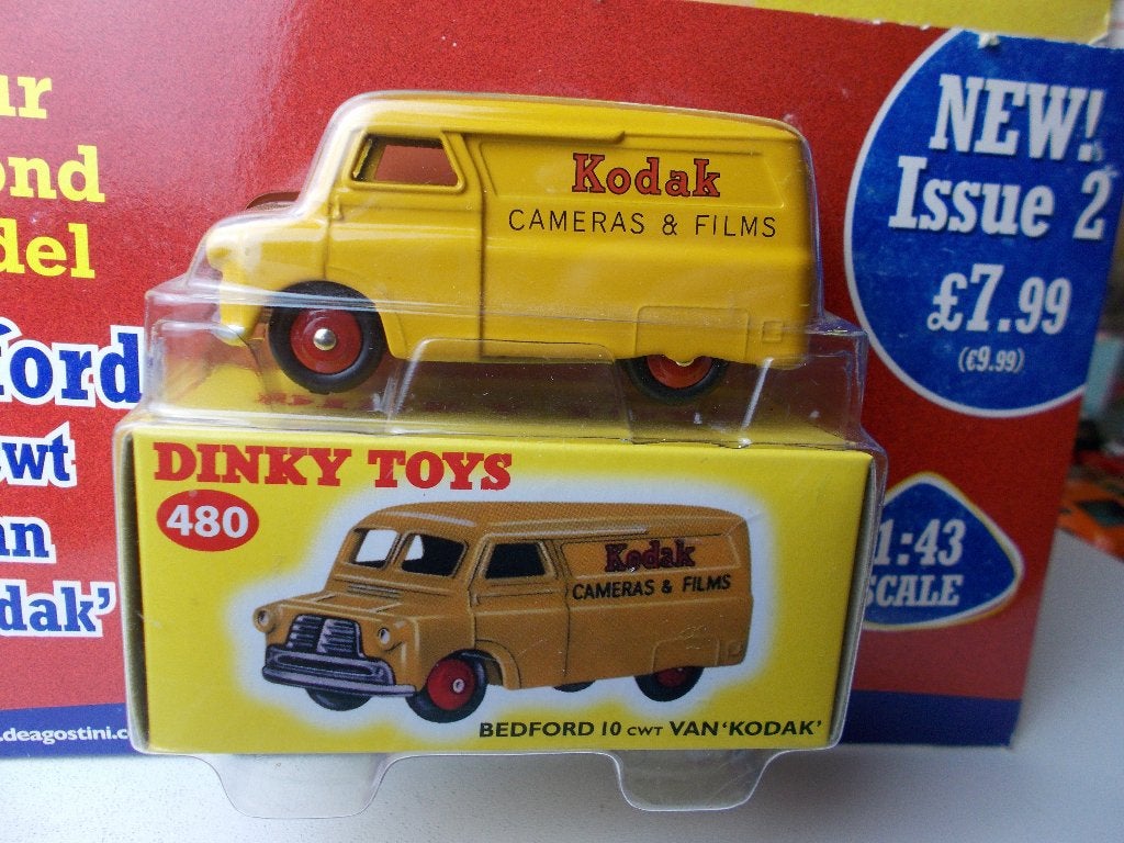 Dinky Toys (Atlas!) 480 BEDFORD 10CWT VAN KODAK +Tijdschrift, Ophalen of Verzenden, Nieuw, Bus of Vrachtwagen, Dinky Toys
