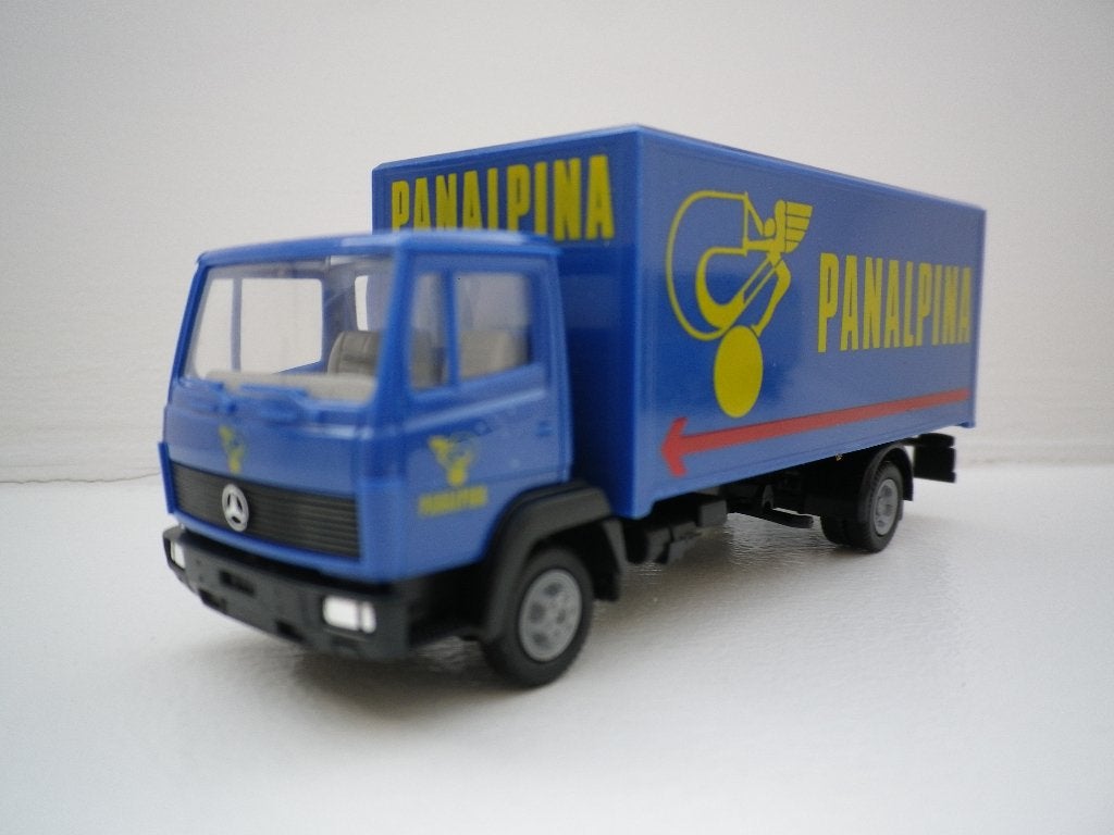 Herpa Mercedes LN2 ecoliner Panalpina bakwagen, Ophalen of Verzenden, Nieuw, Bus of Vrachtwagen, Herpa