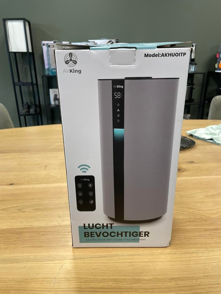 Airking luchtbevochtiger zwart/taupe, 2661 CX, Airking, Ophalen of Verzenden, Zo goed als nieuw