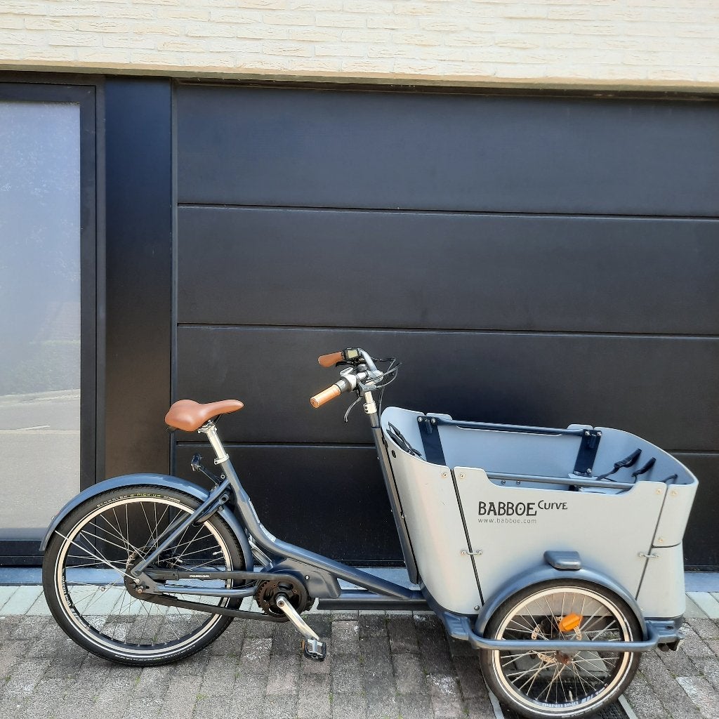 Elektrische Babboe bakfiets Curve MOUNTAIN, met middenmotor, Fietsen en Brommers, Fietsen | Bakfietsen, 4 kinderen of meer, Gebruikt