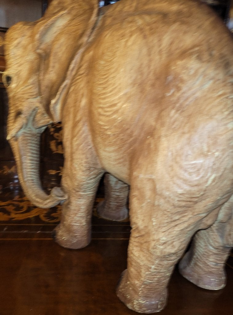 Olifant beeld. L. 47cm., br.20 cm., 46 cm. hoog., Ophalen of Verzenden