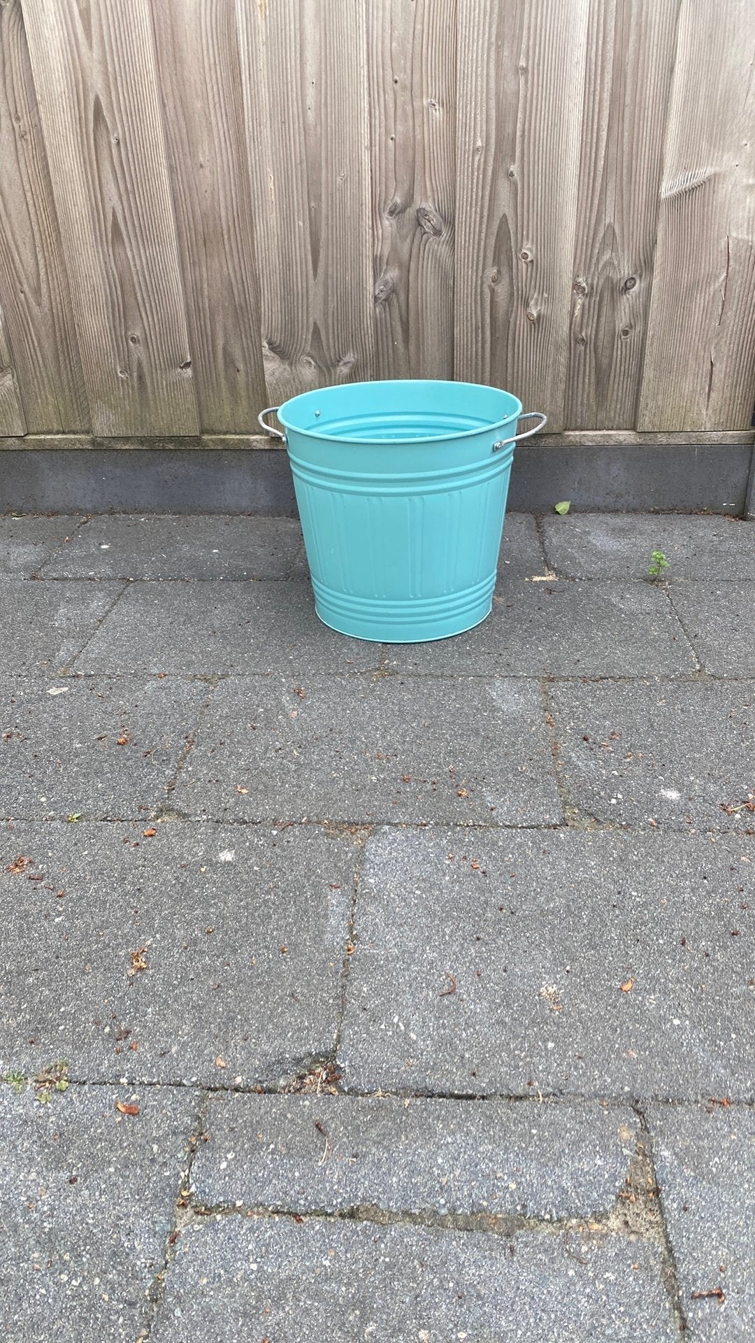 IKEA Knodd afvalemmer/opbergton, turquoise, 16 liter, Ophalen, Zo goed als nieuw, IJzer, Met handgreep