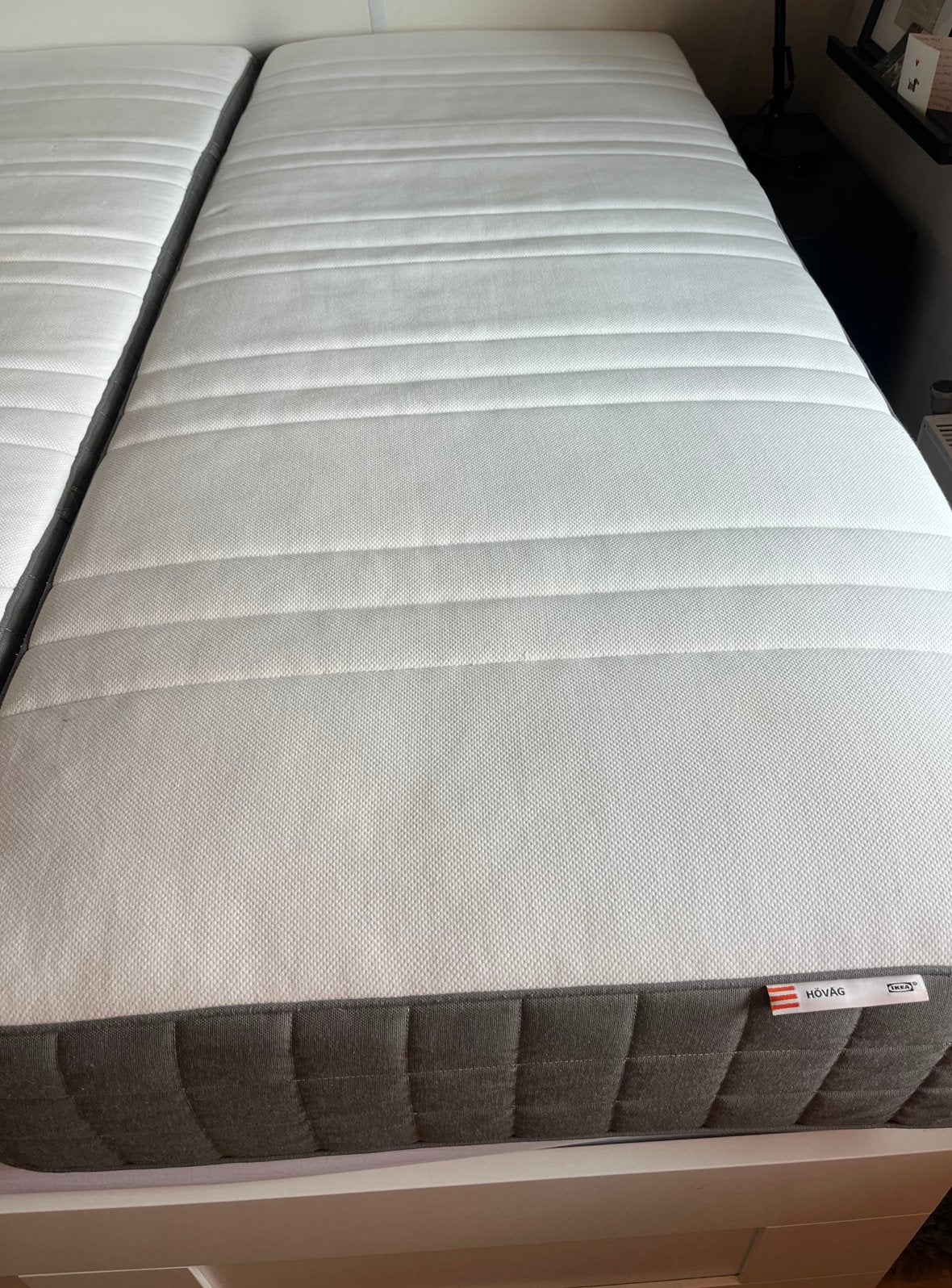 Hovag matras ikea 80x200 cm 2x in prima staat!, Ophalen, Eenpersoons, Zo goed als nieuw, 80 cm