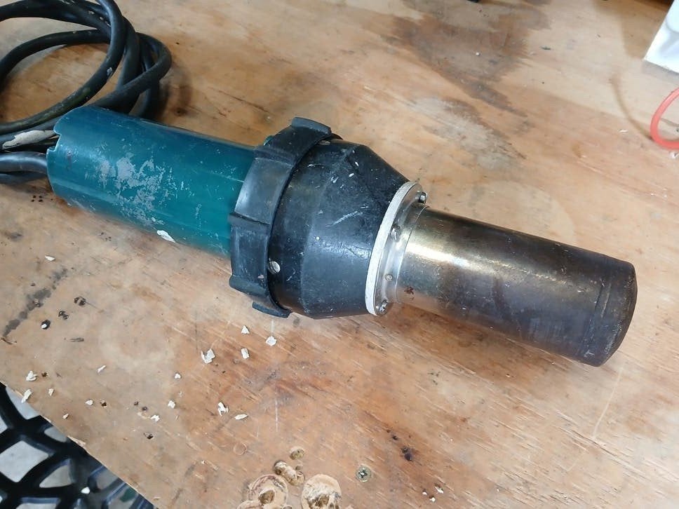 Leister Triac S heteluchtföhn / lasföhn - Professioneel, Ophalen of Verzenden, Gebruikt