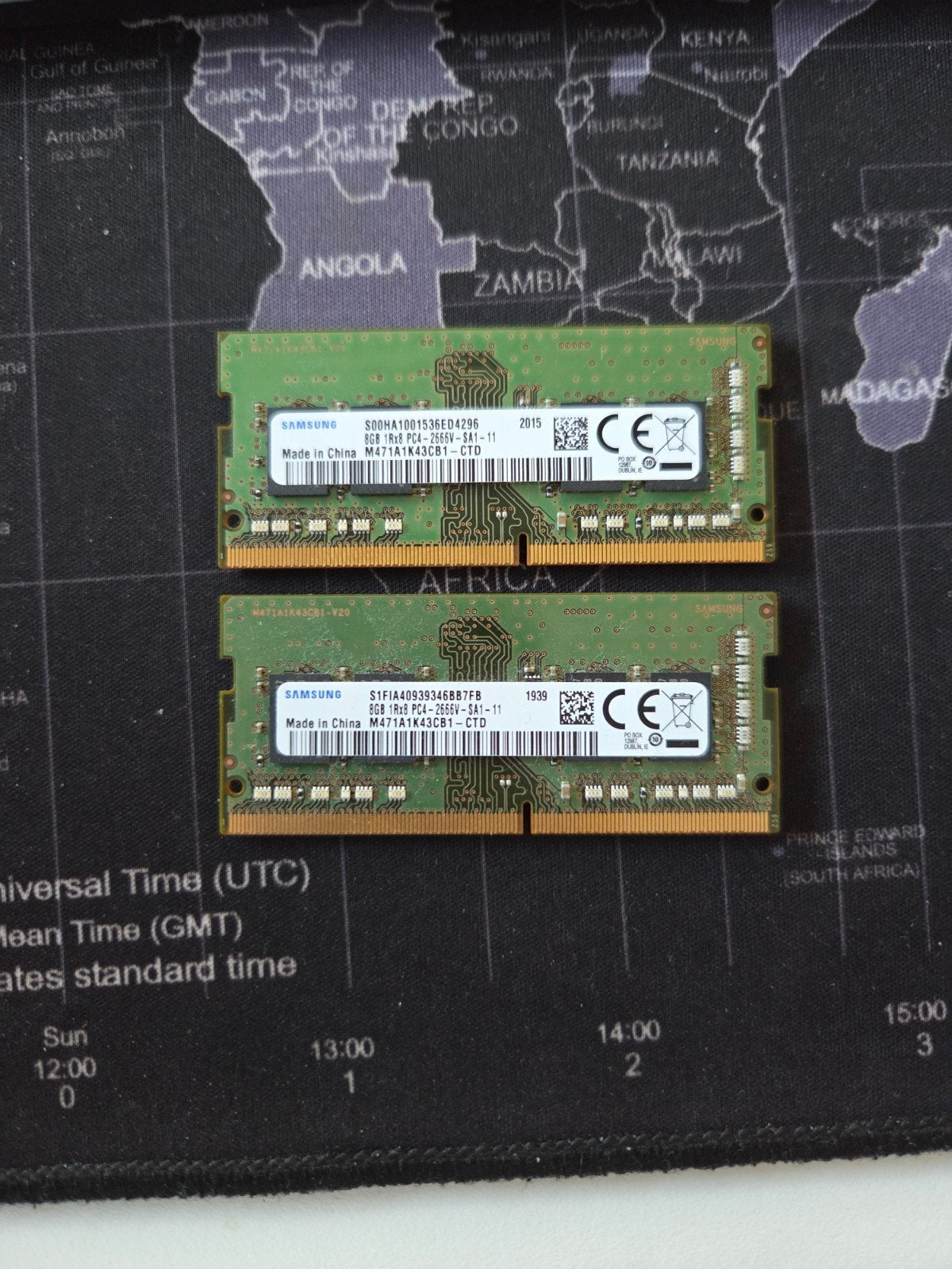 Samsung RAM 2x 8GB DDR4 2666MHz Laptop Geheugen, Gebruikt, DDR4, Ophalen of Verzenden, Laptop