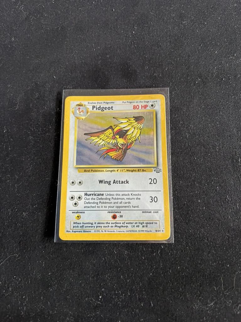 Pidgeot - Jungle Vintage Pokemon kaart, Ophalen, Zo goed als nieuw
