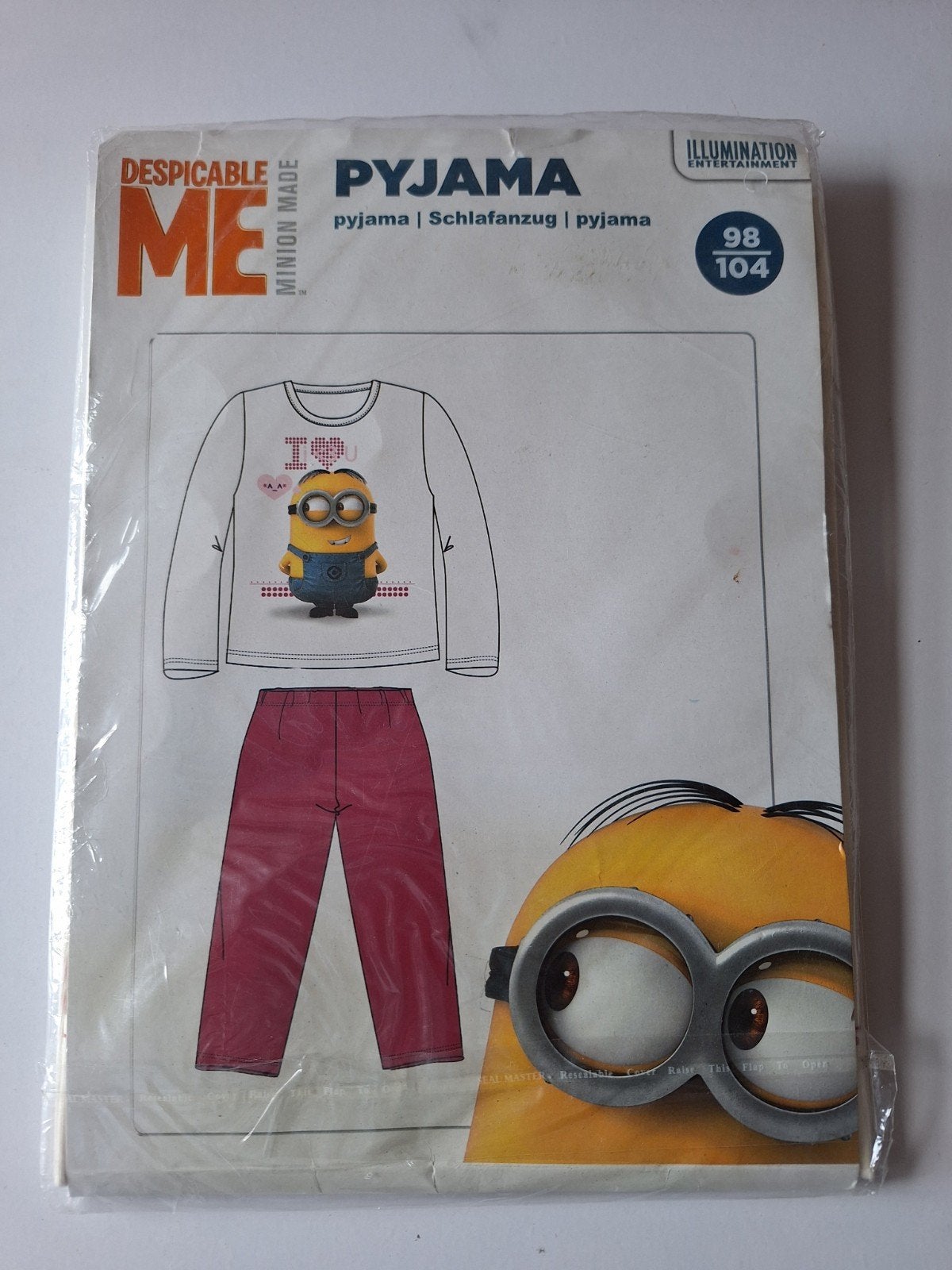Nieuw! Minions pyama mt 98/104, Nacht- of Onderkleding, Meisje, Despicable Me, Nieuw