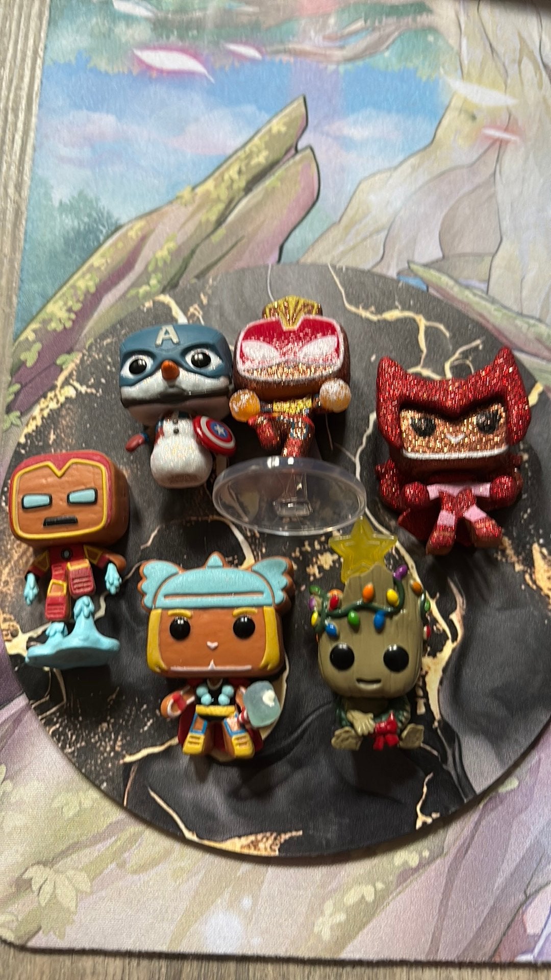 Marvel mini funkos kerst, Verzamelen, Ophalen, Zo goed als nieuw