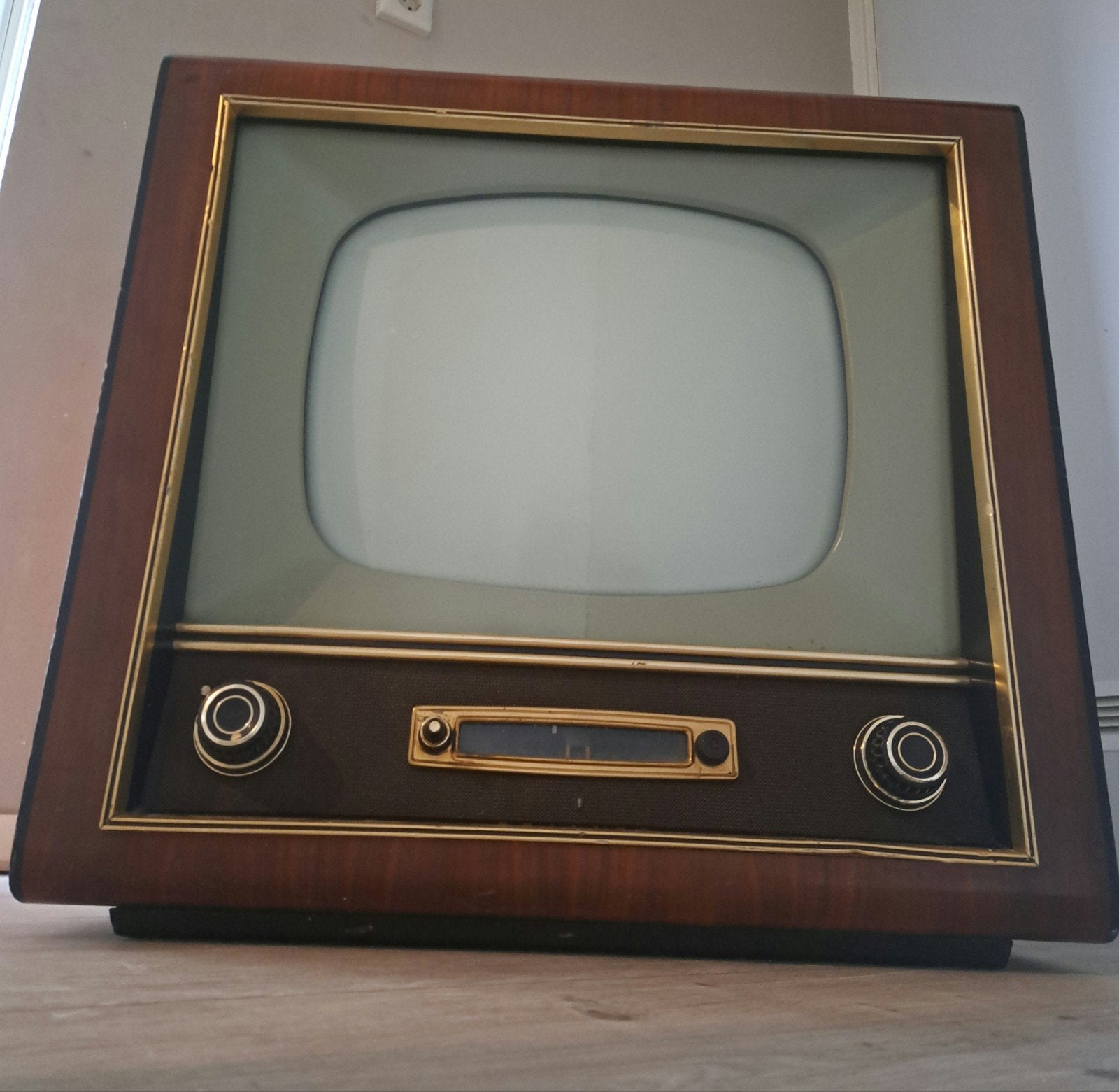 Philips 17TX140A beeldbuis televisie jaren 50, Ophalen, Niet werkend, 40 tot 60 cm, Philips