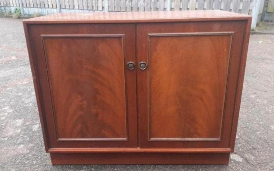 Oude vintage houten kast, Ophalen of Verzenden, Gebruikt, 25 tot 50 cm