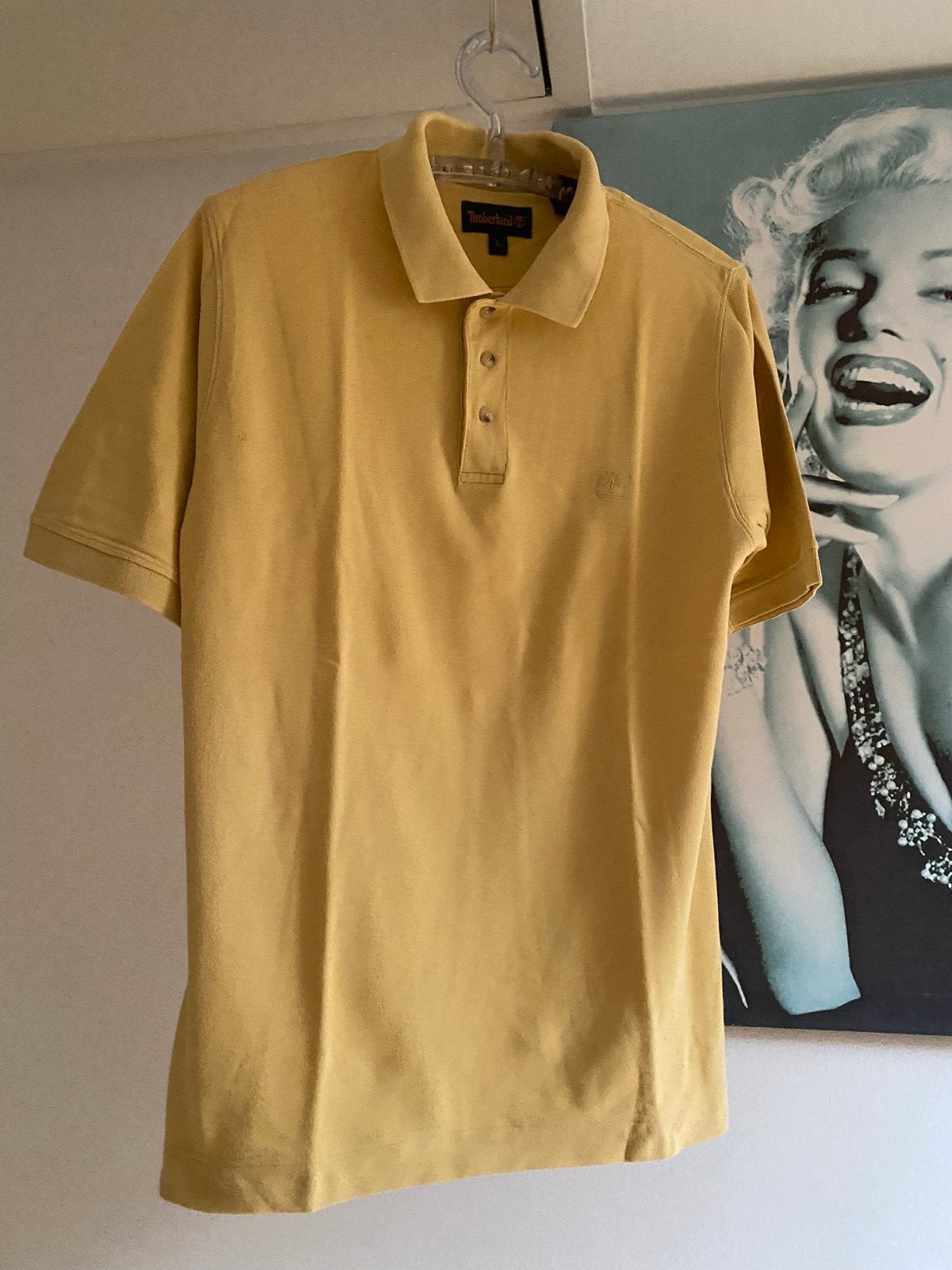 Mosterdgeel poloshirt Timberland, maat L, Verzenden, Gedragen, Maat 52/54 (L), Geel