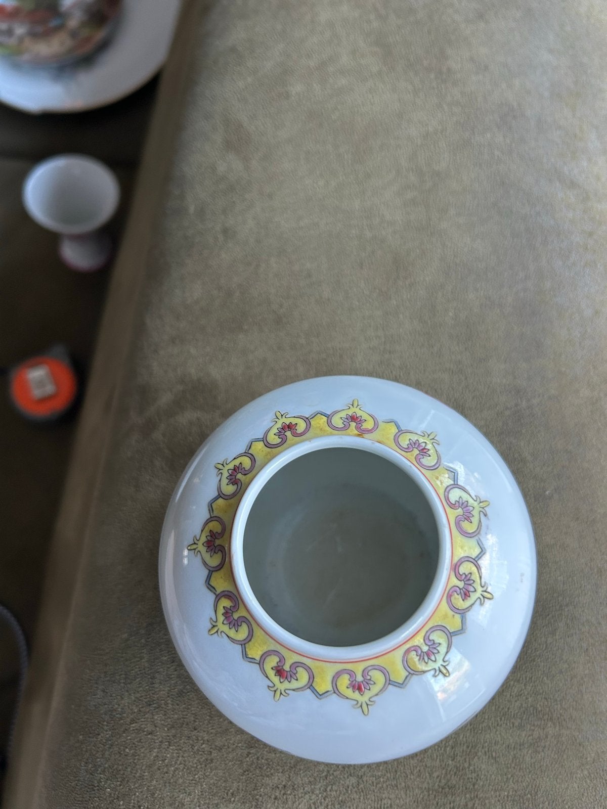 Jingdezhen Porseleinen Bolvaas met Fazant en Pioen, ca. 1960, Ophalen of Verzenden