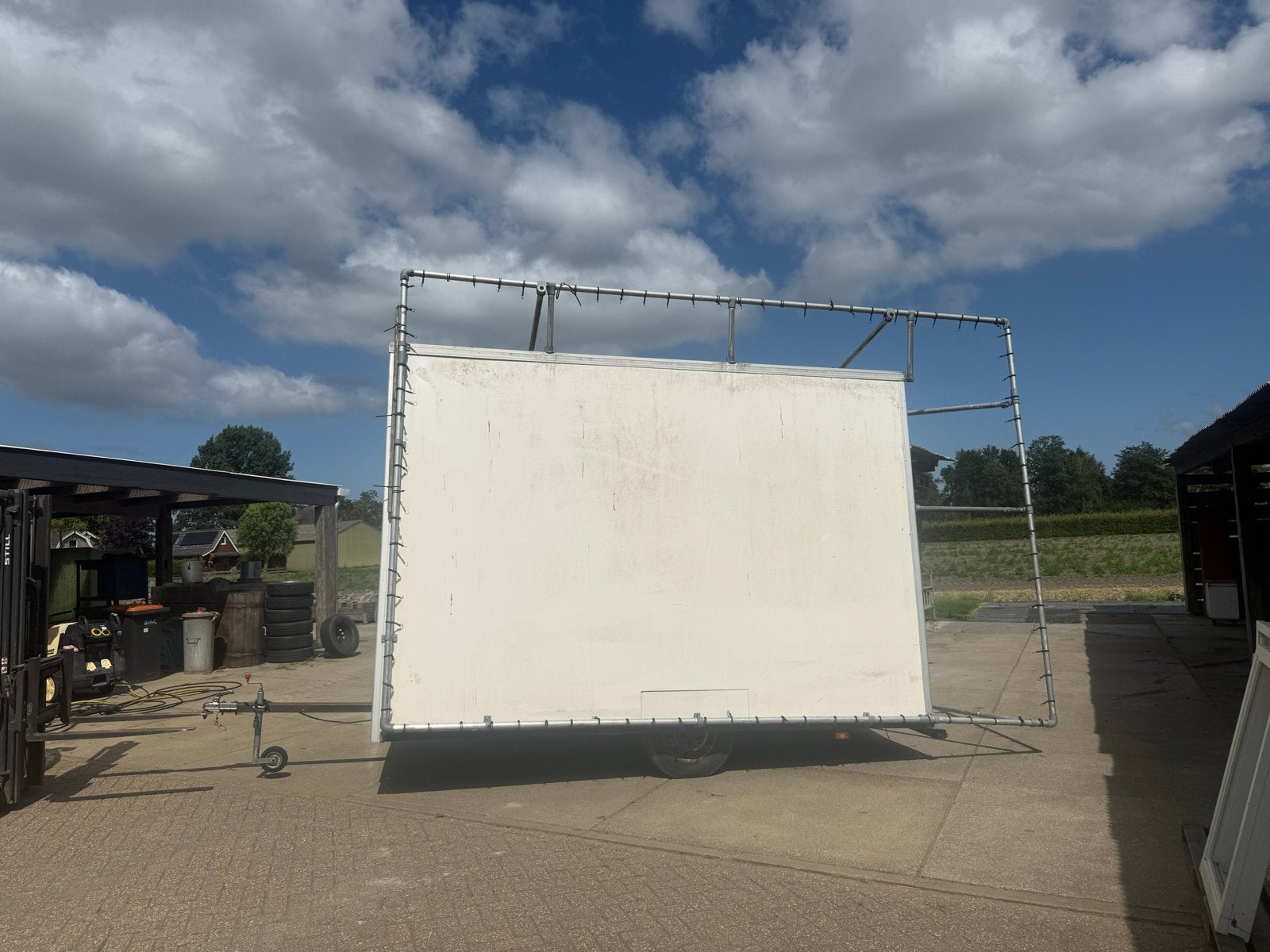 Grote Aanhangwagen glaswagen  reclame kar aanhanger groot, Ophalen, Gebruikt